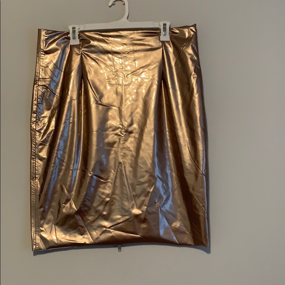 Rose Gold Latex Skirt✨